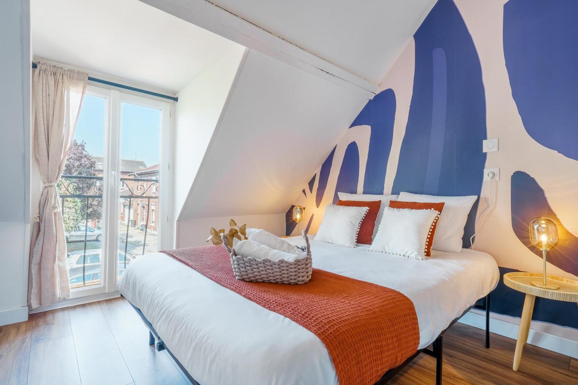 Maisonnette Bleu Horizon Avec Jardin - 2Min Gare - Serenito Homes Saint-Just-en-Chaussee Eksteriør billede